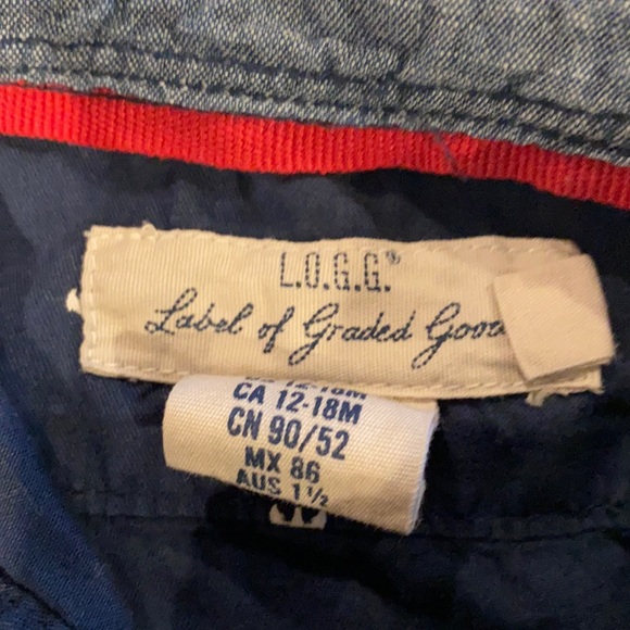 H&M Button down short with anchors size 12-18 months - Picture 2 of 4